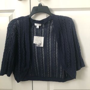 Croft&Barrow knit cardigan Large navy blue